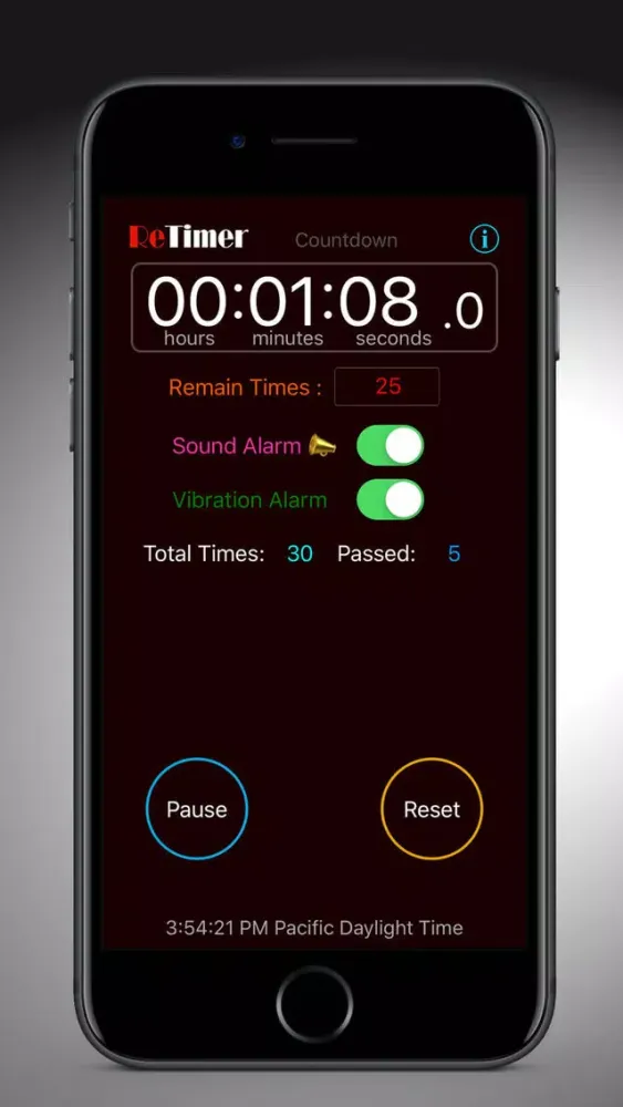 ReTimer - Countdown&Stopwatch سکرین شاٹس
