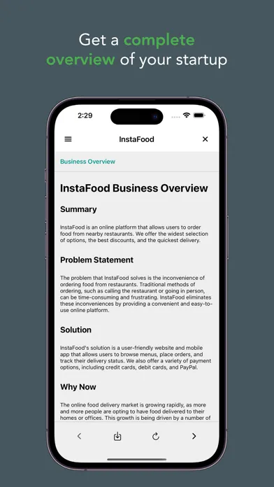 Capturas de tela do Startup AI: Idea Validator