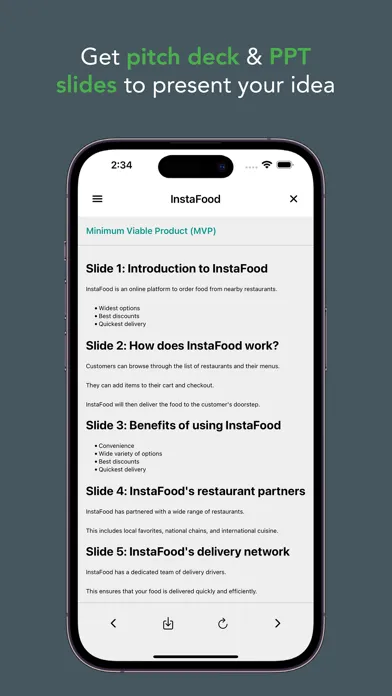 Capturas de tela do Startup AI: Idea Validator