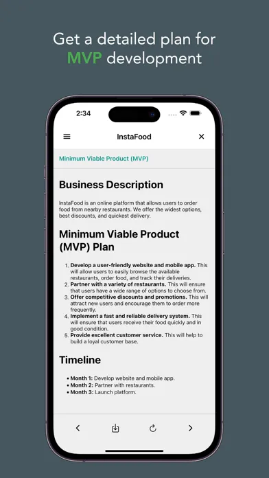 Capturas de tela do Startup AI: Idea Validator