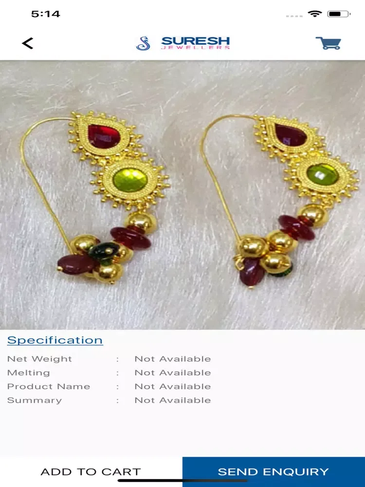 Tangkapan layar SureshJewellers iPad 