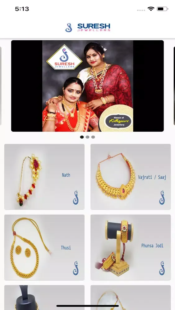 Tangkapan layar SureshJewellers