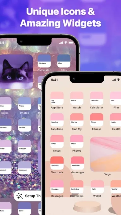 Ảnh chụp màn hình của Themes Widgets & Icons by Vega