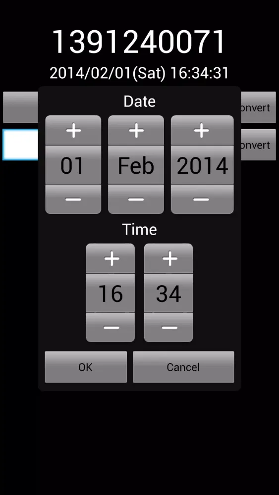 Скриншоты UnixTime