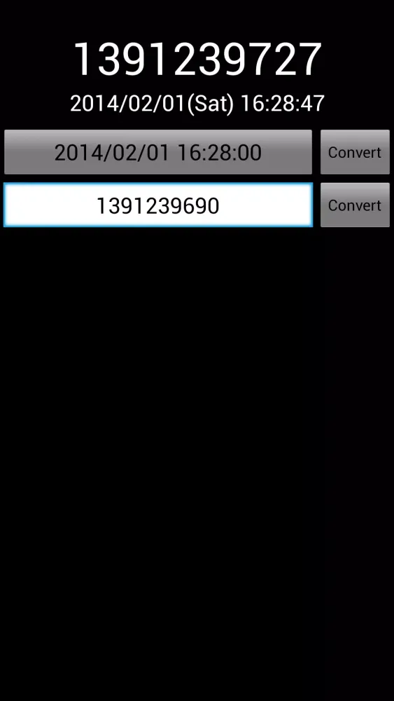 Скриншоты UnixTime