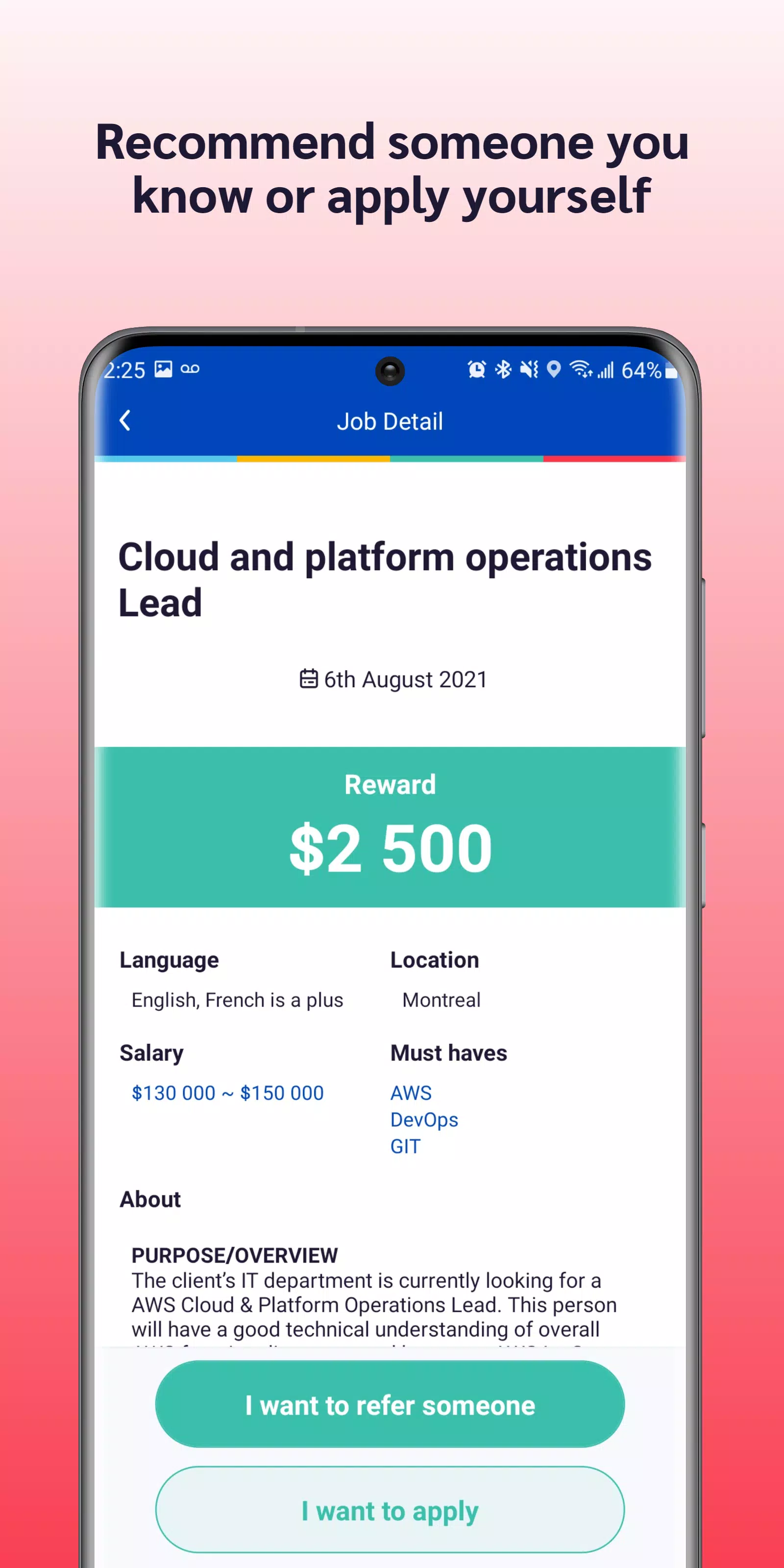 BOM app Screenshots