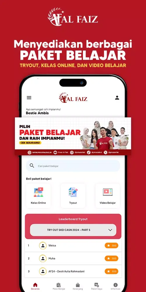 Al Faiz:Bimbel UTBK, BUMN, SKD Screenshots