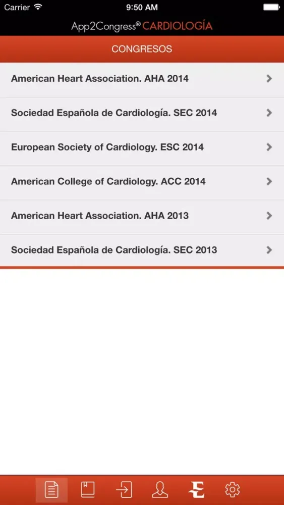 App2Congress. CARDIOLOGY Screenshots