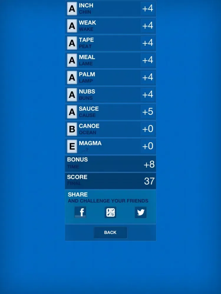 Tangkapan skrin Anagram Game HD iPad 
