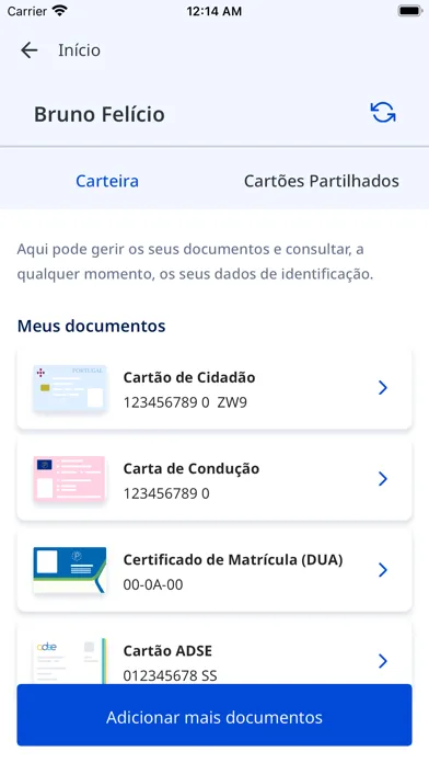 Ảnh chụp màn hình của id.gov.pt