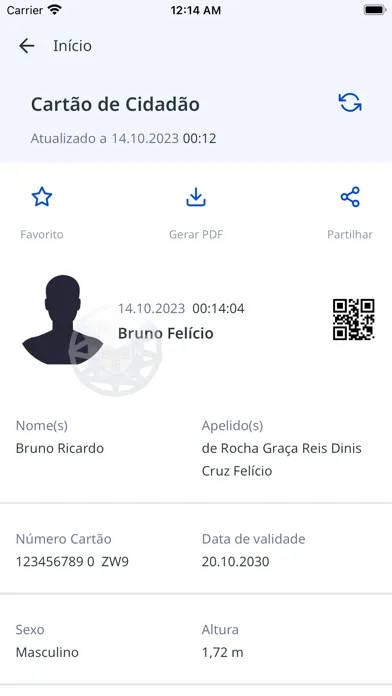 Ảnh chụp màn hình của id.gov.pt