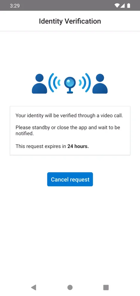 Tangkapan layar Microsoft Identity Pass