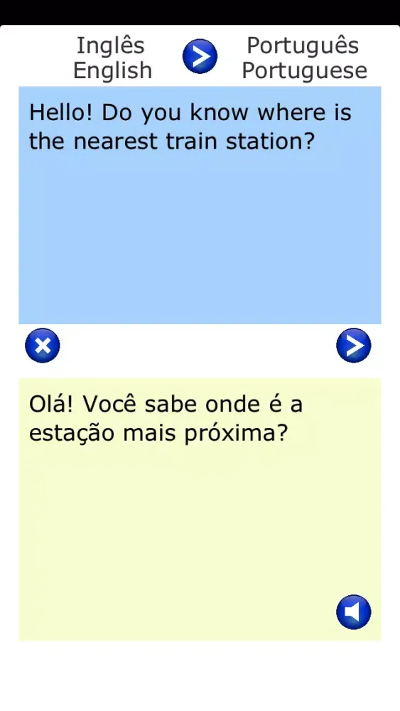 Zrzuty ekranu Translate Portuguese and English