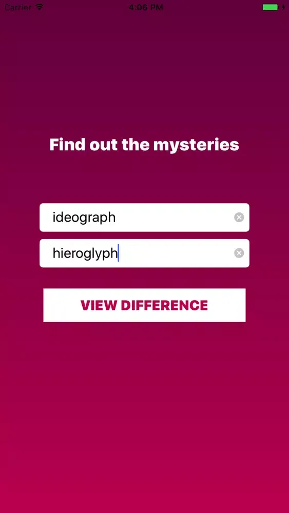 Diff Words Screenshots