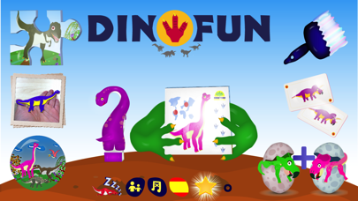 DinoFun - Dinosaurs & games for Kids سکرین شاٹس