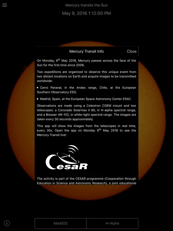 The Sun Now iPad  Screenshots