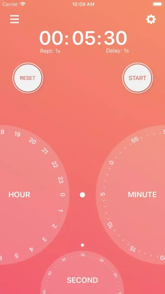 Tangkapan skrin ISA Timer
