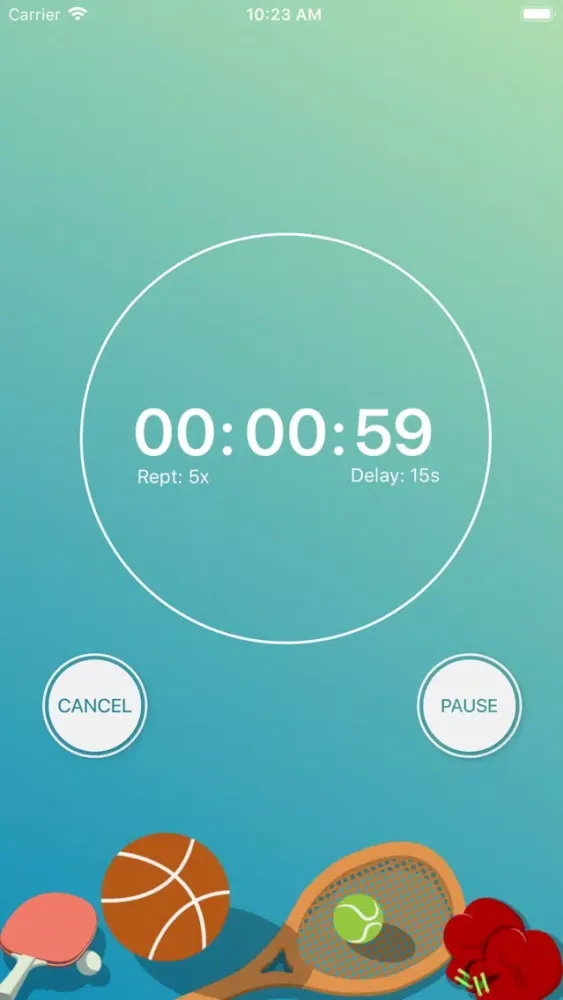 Tangkapan skrin ISA Timer