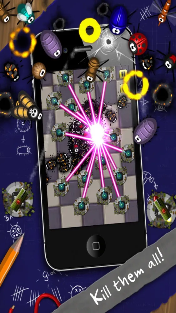 Capturas de pantalla de Pocket Bugs & Photo Destroyer: Destroy insects and relief stress!
