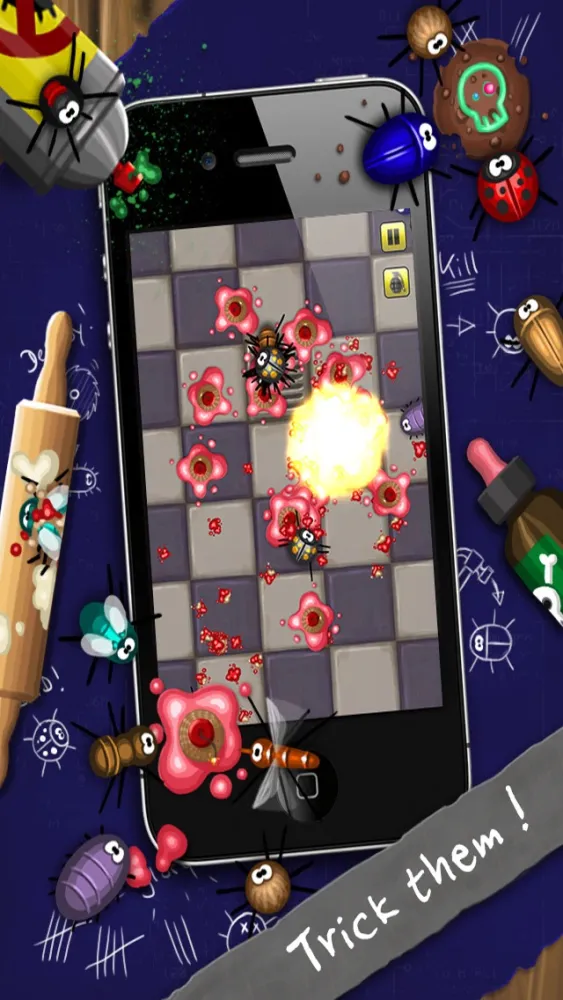 Capturas de pantalla de Pocket Bugs & Photo Destroyer: Destroy insects and relief stress!