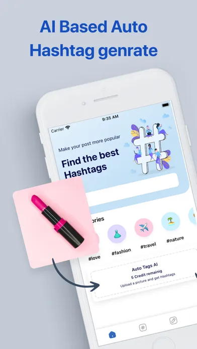 ภาพหน้าจอของ Hashtag generator : top follow