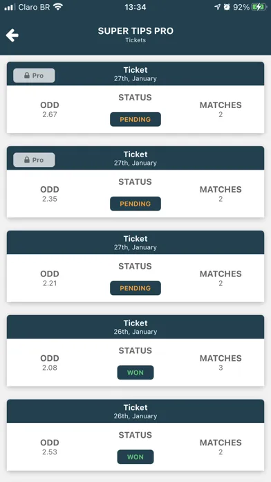 Capturas de tela do Super Tips - Goals Predictions
