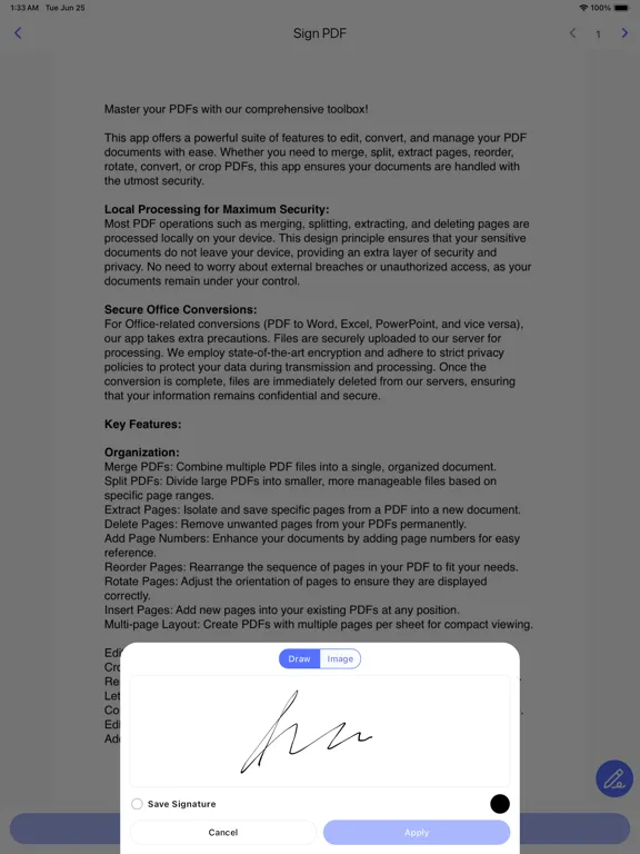 صور PDFlexor - PDF Editor Tools iPad 