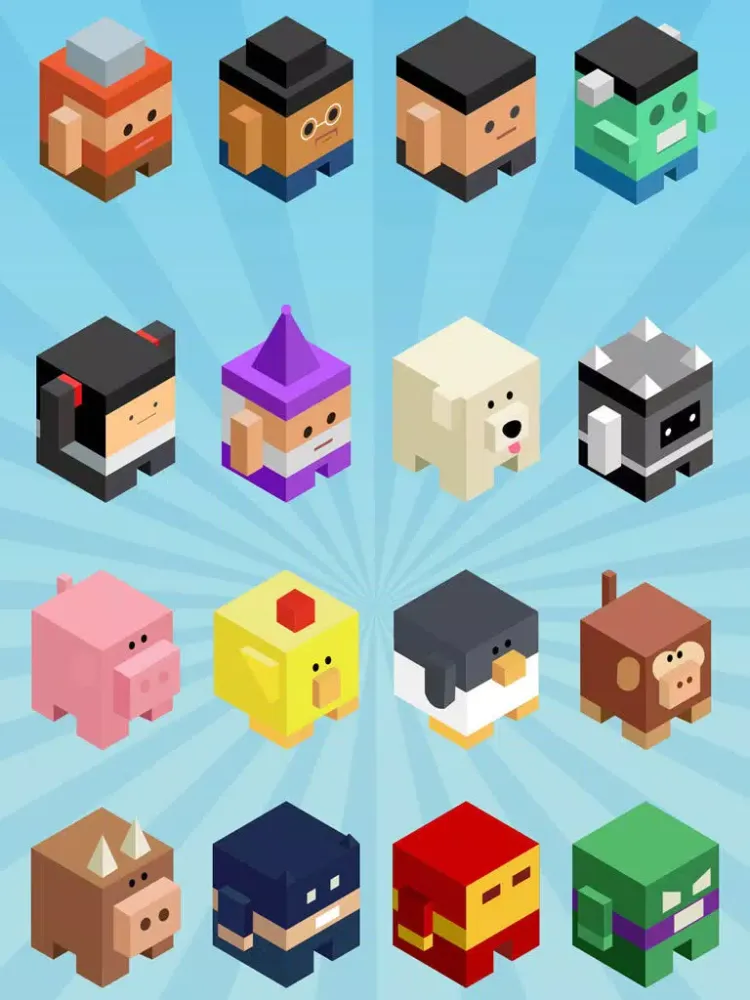 Blocky Dash - Endless Arcade Runner iPad 应用截图