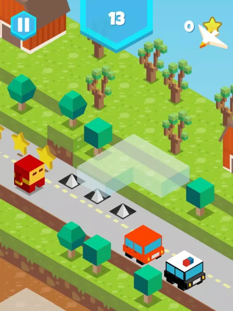 Blocky Dash - Endless Arcade Runner iPad 应用截图