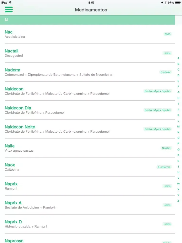 Bulas de A a Z iPad  سکرین شاٹس
