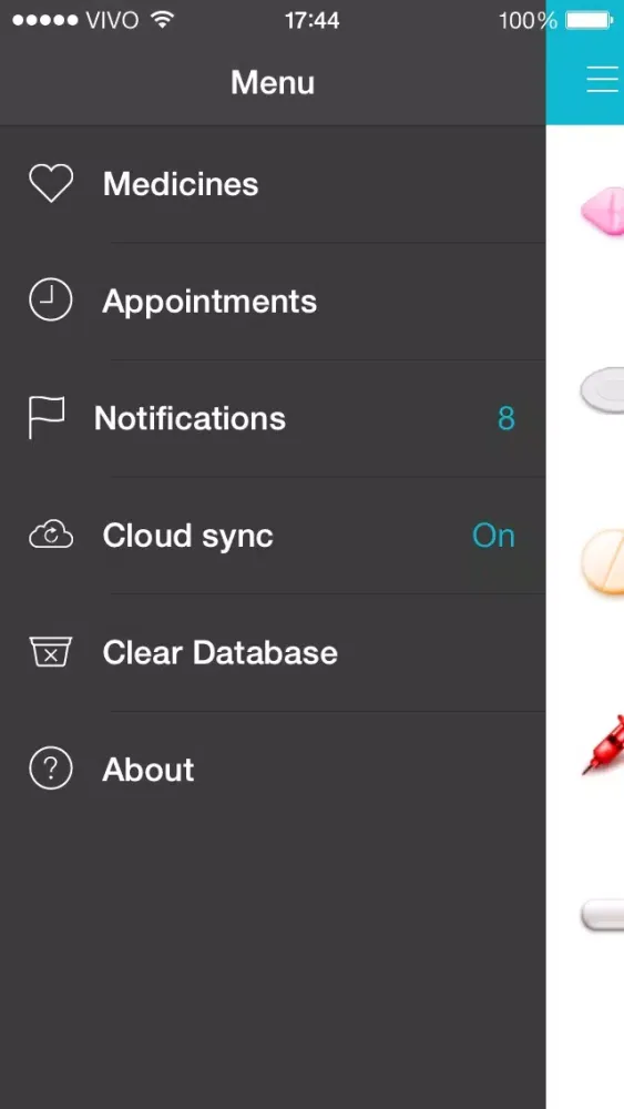Tangkapan skrin iMeds - Pill and Medical Appointments Reminder