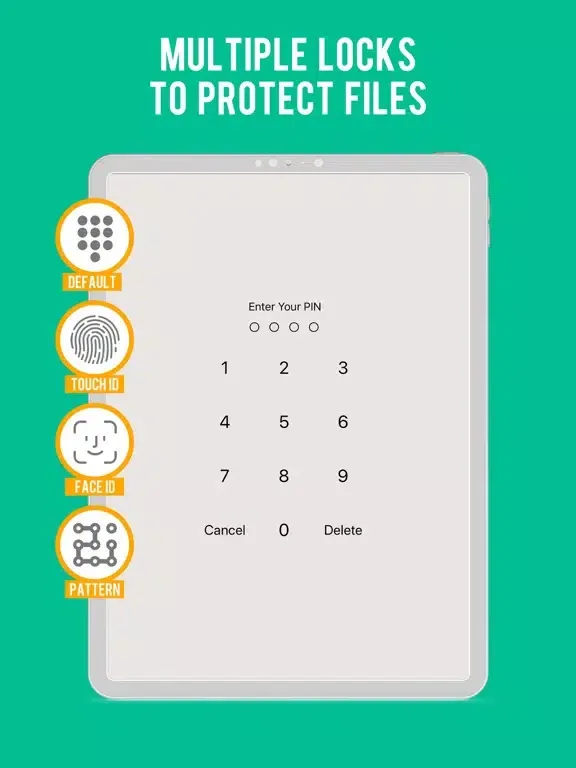 Secure Folder PRO iPad  Ekran Görüntüleri