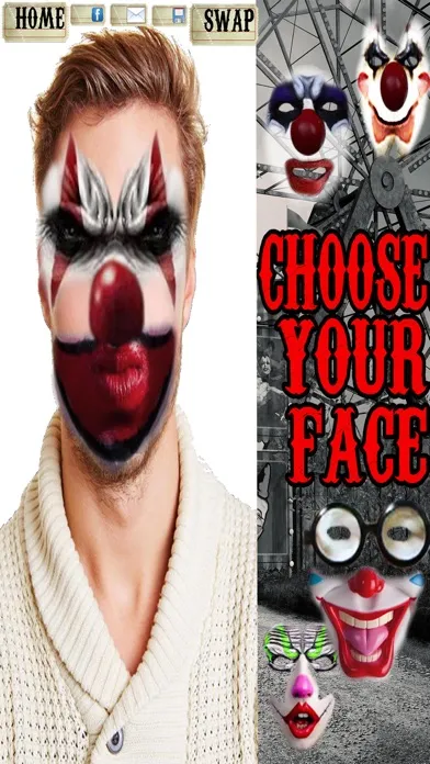 Clown Face - Scary Face Booth Screenshots