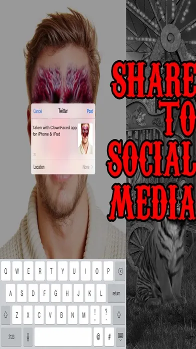 Clown Face - Scary Face Booth Screenshots