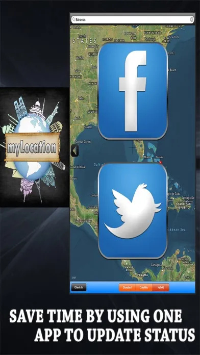 myLocation Status Updater GPS应用截图