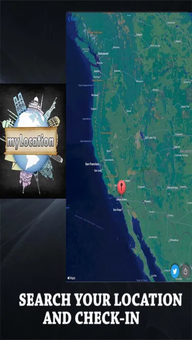 myLocation Status Updater GPS应用截图