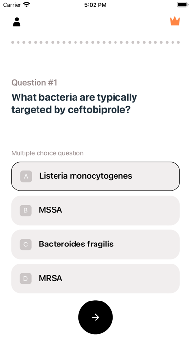 Antibiotics & Bacteria Quizzes Screenshots