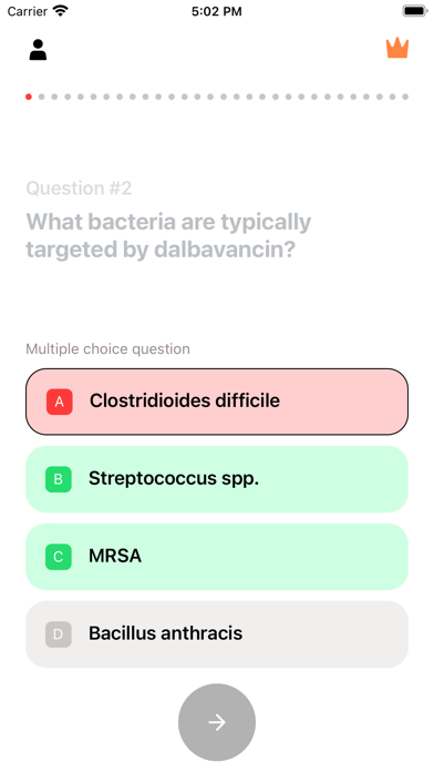 Antibiotics & Bacteria Quizzes Screenshots