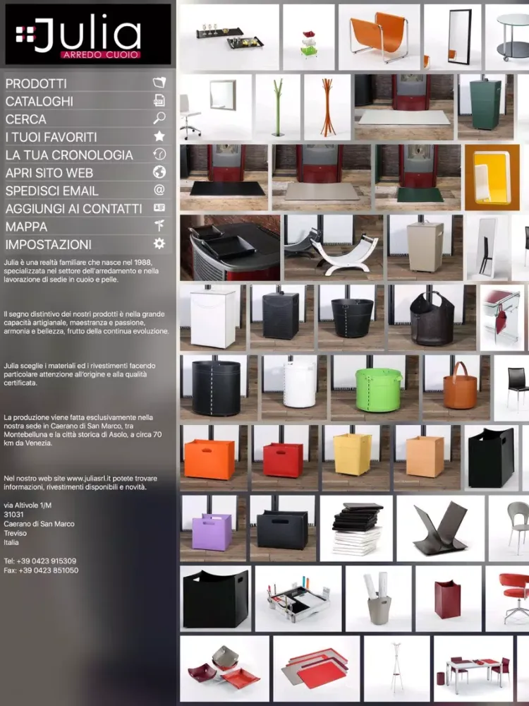 Ảnh chụp màn hình của Julia Arredo Cuoio iPad 