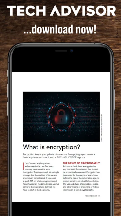 Zrzuty ekranu Tech Advisor Magazine