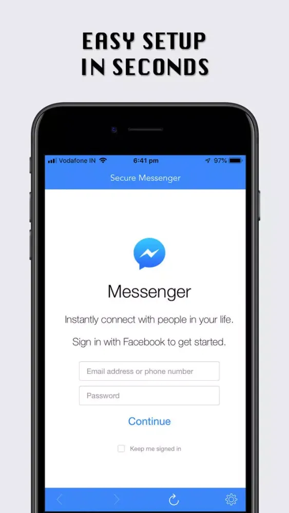 Secure Messenger for Facebook Screenshots
