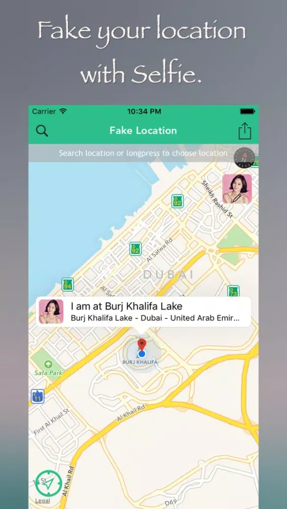 Fake Location for GPS Spoofer with Selfie 스크린샷