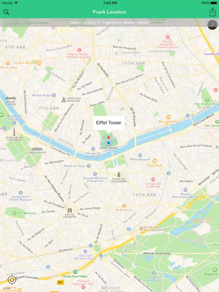 Скриншоты Prank Location for GPS iPad 
