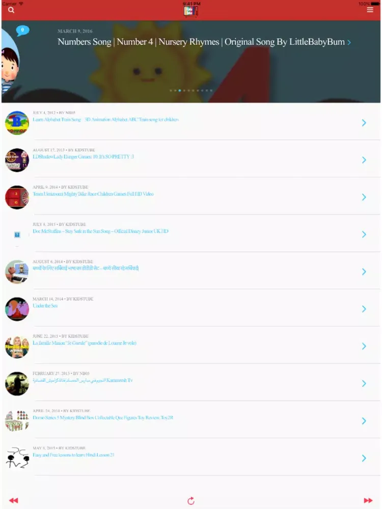 Kids Tube: Best Kids Channels for YouTube iPad  Screenshots