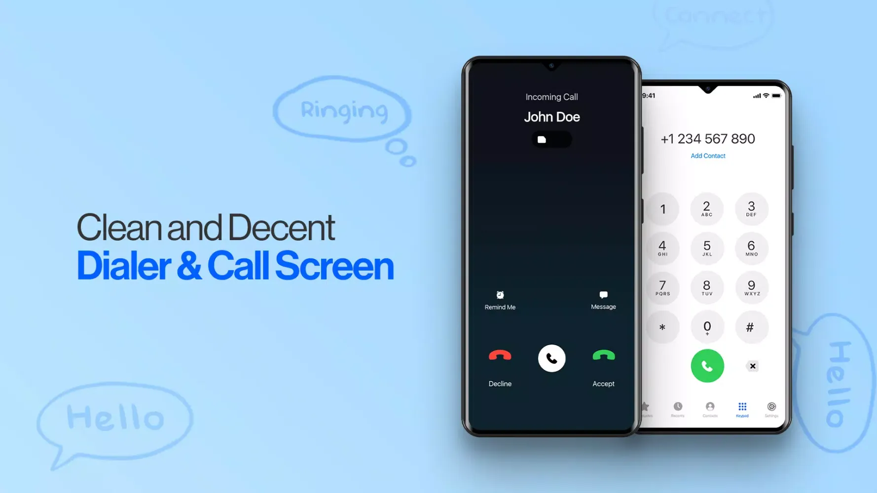 Captures d'écran de Phone Call Dialer App