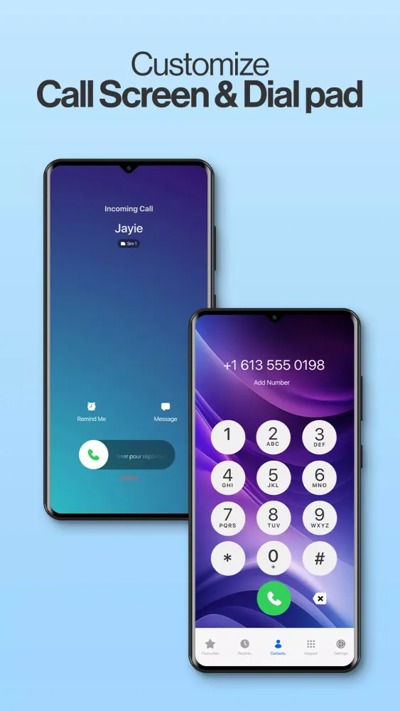 Captures d'écran de Phone Call Dialer App
