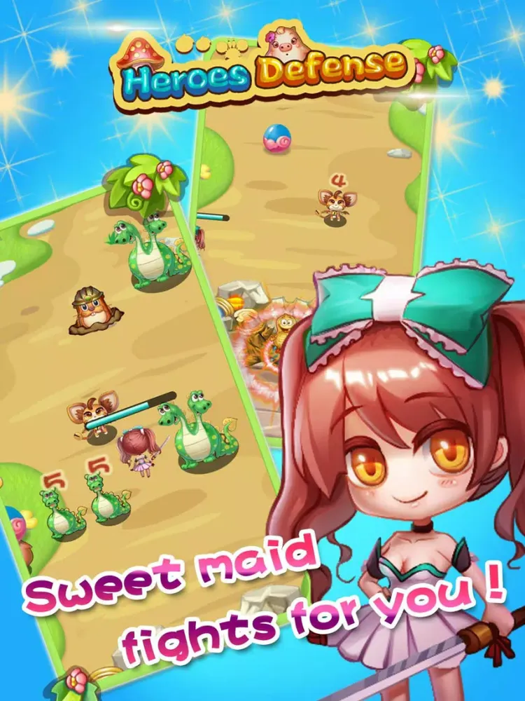 Ảnh chụp màn hình của Heroes Defense:Fruit Saga iPad 