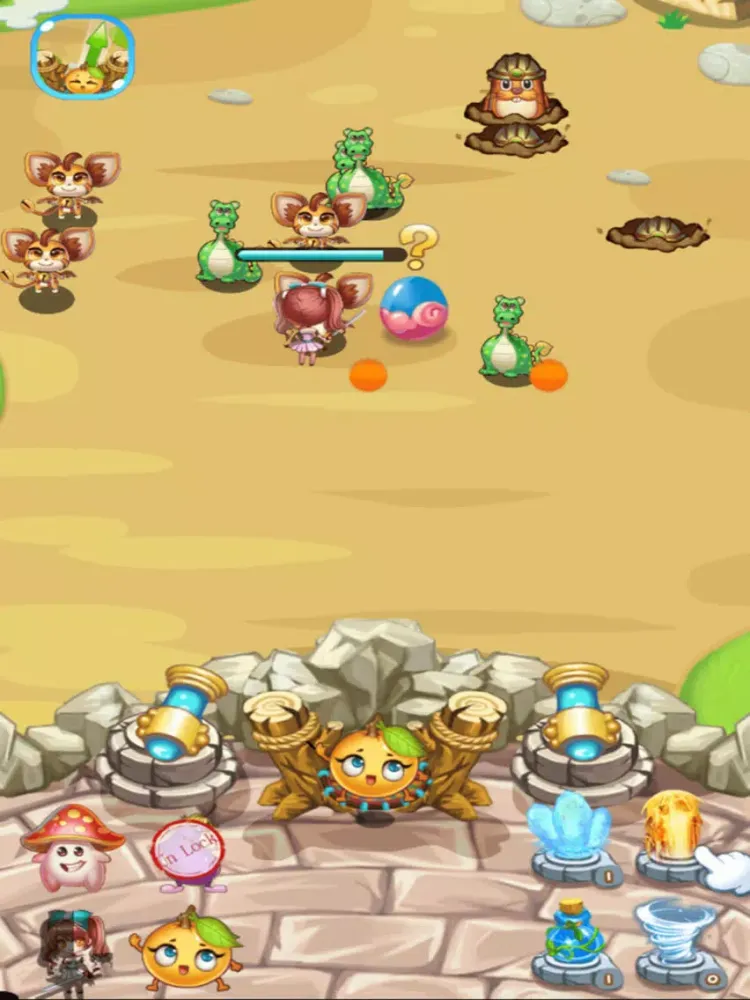 Ảnh chụp màn hình của Heroes Defense:Fruit Saga iPad 