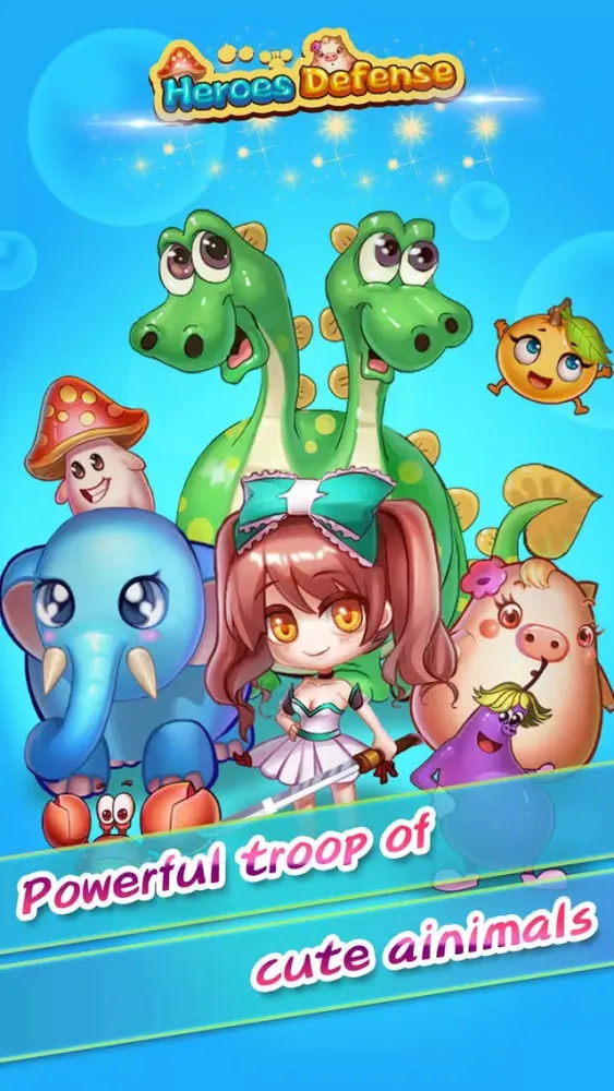 Ảnh chụp màn hình của Heroes Defense:Fruit Saga