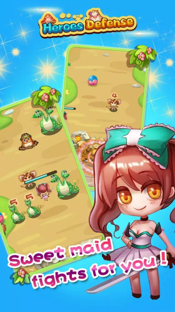 Ảnh chụp màn hình của Heroes Defense:Fruit Saga